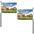 6" x 9" Double Sided Polyester Stick Flag